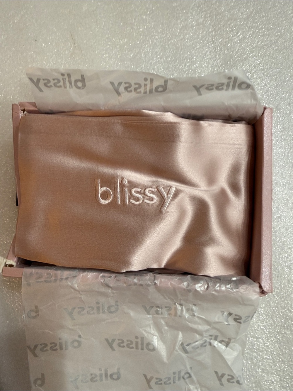 Blissy Pink Silk Pillowcase Queen Brand New